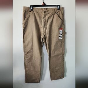 Wrangler Men's Tan Carpenter Pants, NWT, 5 Star, Size 42x32 New